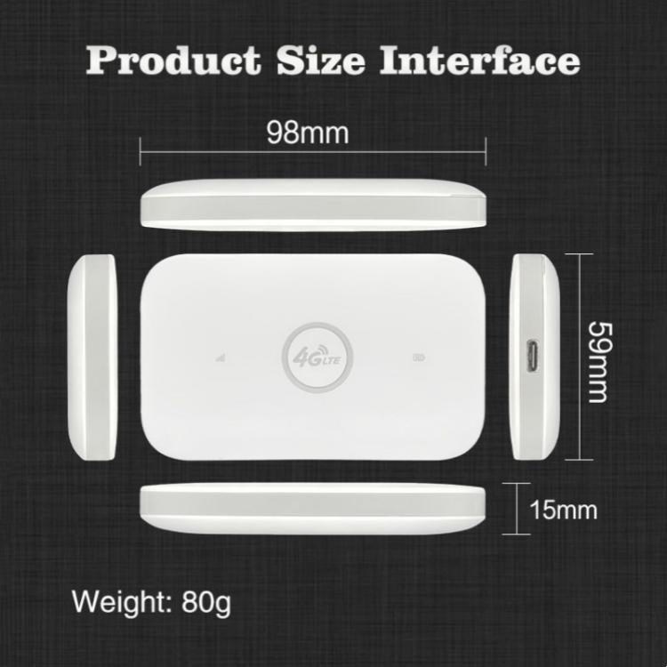 M7 เวอร์ชันยูเรเชีย พร้อมช่องใส่ซิมการ์ด เราเตอร์มือถือ 4G LTE แบบพกพา ความเร็ว 150Mbps MiFi ฮอตสปอตสำหรับเดินทาง, M7