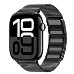 สายรัดนาฬิกาสแตนเลสสตีลทอรูปตัว I แบบแม่เหล็ก สำหรับ Apple Watch ขนาด 46 มม. / 49 มม. / 45 มม. / 44 มม., สำหรับ Apple Watch ขนาด 42 มม. / 41 มม. / 40 มม. / 38 มม.
