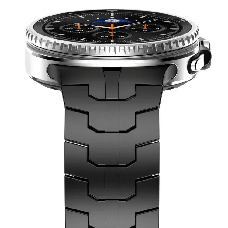 สายสแตนเลสสตีลพร้อมหัวเข็มขัดแบบผีเสื้อ สำหรับ Samsung Galaxy Watch8 / Watch8 Classic