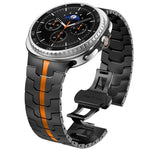 สายสแตนเลสสตีลพร้อมหัวเข็มขัดแบบผีเสื้อ สำหรับ Samsung Galaxy Watch8 / Watch8 Classic