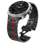 สายสแตนเลสสตีลพร้อมหัวเข็มขัดแบบผีเสื้อ สำหรับ Samsung Galaxy Watch8 / Watch8 Classic