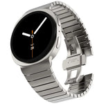 สายสแตนเลสสตีลแบบเม็ดเดียวพร้อมหัวเข็มขัดผีเสื้อ สำหรับ Samsung Galaxy Watch8 / Watch8 Classic