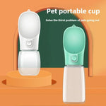 เครื่องจ่ายน้ำพกพาสำหรับสัตว์เลี้ยงกลางแจ้ง, 300ML, 550ML