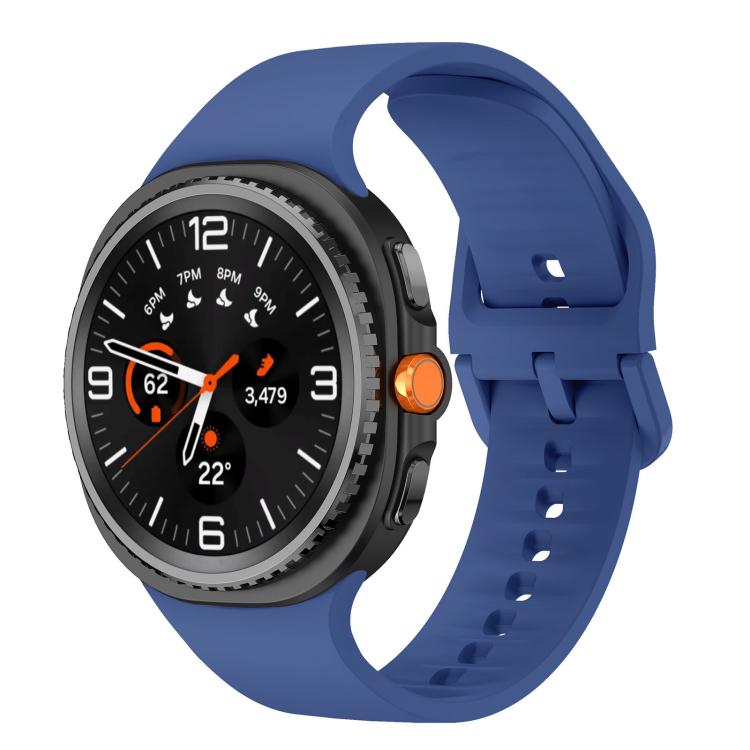 สายซิลิโคนสีเรียบแบน สำหรับ Samsung Galaxy Watch8 / Watch8 Classic