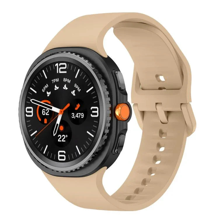 Flat Solid Color Silicone Watch Band, For Samsung Galaxy Watch8 / Watch8 Classic