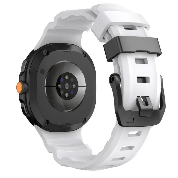 สายซิลิโคนกีฬาแบบหัวเข็มขัดสีดำ สำหรับ Samsung Galaxy Watch8 / Watch8 Classic
