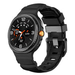 สายซิลิโคนกีฬาแบบหัวเข็มขัดสีดำ สำหรับ Samsung Galaxy Watch8 / Watch8 Classic
