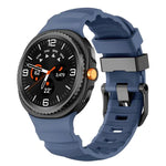 สายซิลิโคนกีฬาแบบหัวเข็มขัดสีดำ สำหรับ Samsung Galaxy Watch8 / Watch8 Classic