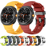 สายซิลิโคนกีฬาแบบหัวเข็มขัดสีดำ สำหรับ Samsung Galaxy Watch8 / Watch8 Classic
