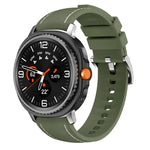 สายหนังผสมซิลิโคน สำหรับ Samsung Galaxy Watch8 / Watch8 Classic