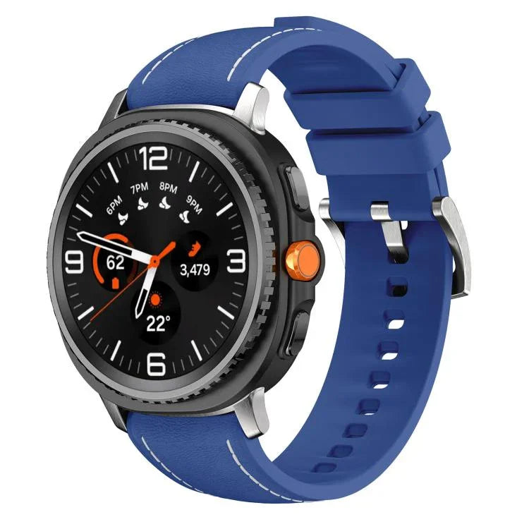 สายหนังผสมซิลิโคน สำหรับ Samsung Galaxy Watch8 / Watch8 Classic