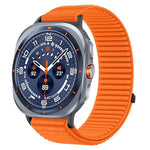 สายไนลอนถักพร้อมตีนตุ๊กแกและอินเทอร์เฟซโลหะ สำหรับ Samsung Galaxy Watch Ultra 47mm / Ultra 2025