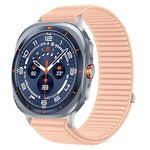 สายไนลอนถักพร้อมตีนตุ๊กแกและอินเทอร์เฟซโลหะ สำหรับ Samsung Galaxy Watch Ultra 47mm / Ultra 2025