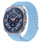 สายไนลอนถักพร้อมตีนตุ๊กแกและอินเทอร์เฟซโลหะ สำหรับ Samsung Galaxy Watch Ultra 47mm / Ultra 2025