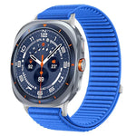 สายไนลอนถักพร้อมตีนตุ๊กแกและอินเทอร์เฟซโลหะ สำหรับ Samsung Galaxy Watch Ultra 47mm / Ultra 2025