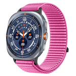 สายไนลอนถักพร้อมตีนตุ๊กแกและอินเทอร์เฟซโลหะ สำหรับ Samsung Galaxy Watch Ultra 47mm / Ultra 2025