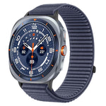 สายไนลอนถักพร้อมตีนตุ๊กแกและอินเทอร์เฟซโลหะ สำหรับ Samsung Galaxy Watch Ultra 47mm / Ultra 2025