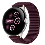 สายรัดนาฬิกาแบบตีนตุ๊กแกไนลอนทอพร้อมอินเทอร์เฟซโลหะ สำหรับ Google Pixel Watch 4 / Watch 3 45mm, สำหรับ Google Pixel Watch 4 / 3 / 2 / 1 41mm