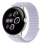 สายรัดนาฬิกาแบบตีนตุ๊กแกไนลอนทอพร้อมอินเทอร์เฟซโลหะ สำหรับ Google Pixel Watch 4 / Watch 3 45mm, สำหรับ Google Pixel Watch 4 / 3 / 2 / 1 41mm