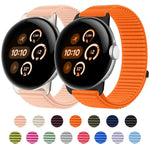 สายรัดนาฬิกาแบบตีนตุ๊กแกไนลอนทอพร้อมอินเทอร์เฟซโลหะ สำหรับ Google Pixel Watch 4 / Watch 3 45mm, สำหรับ Google Pixel Watch 4 / 3 / 2 / 1 41mm