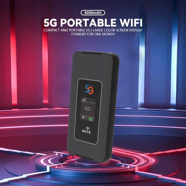 M8A-E เวอร์ชันยูเรเชีย 5G MIFI แบบพกพา เราเตอร์สองย่านความถี่ ความเร็ว 600Mbps สำหรับเดินทาง ทำงาน WiFi 6 แบบไร้สาย