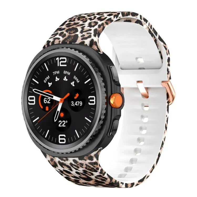 สายซิลิโคนพิมพ์ลาย สำหรับ Samsung Galaxy Watch8 / Watch8 Classic