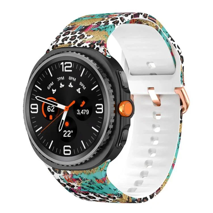 สายซิลิโคนพิมพ์ลาย สำหรับ Samsung Galaxy Watch8 / Watch8 Classic