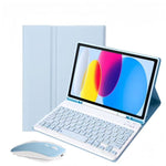 เคสแท็บเล็ตพร้อมคีย์บอร์ดบลูทูธแม่เหล็กถอดได้พร้อมเมาส์ สำหรับ iPad 2025, สำหรับ iPad 2022