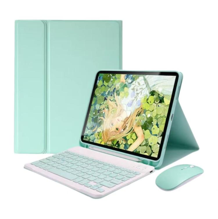 เคสแท็บเล็ตพร้อมคีย์บอร์ดบลูทูธแม่เหล็กถอดได้พร้อมเมาส์ สำหรับ iPad 2025, สำหรับ iPad 2022