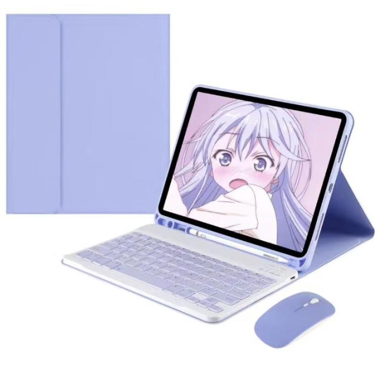 เคสแท็บเล็ตพร้อมคีย์บอร์ดบลูทูธแม่เหล็กถอดได้พร้อมเมาส์ สำหรับ iPad 2025, สำหรับ iPad 2022