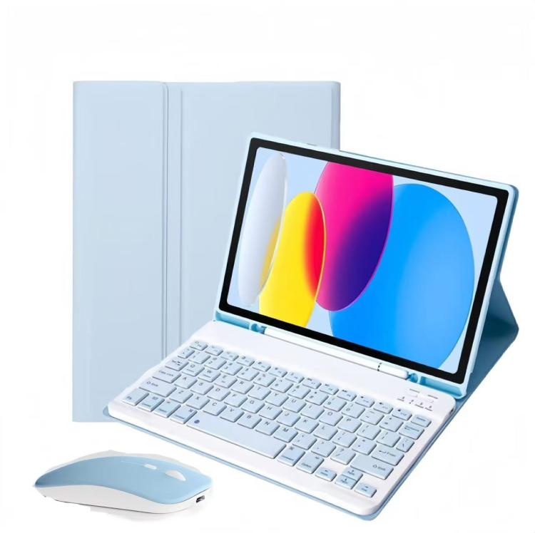 เคสแท็บเล็ตพร้อมคีย์บอร์ดบลูทูธแม่เหล็กถอดได้พร้อมเมาส์ สำหรับ iPad 2025, สำหรับ iPad 2022