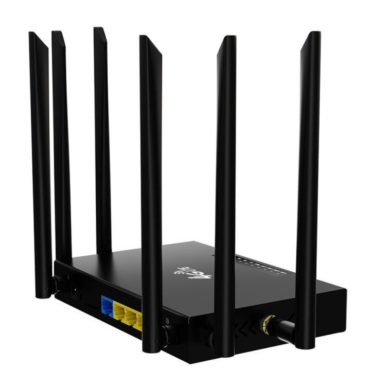 ED128 6 Antennas SIM Card Eurasia Version 4G LTE 300Mbps Wireless WiFi Home Office Router, US Plug, EU Plug