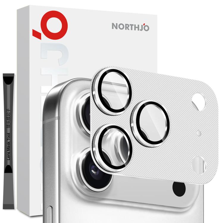 ฟิล์มกระจกนิรภัยป้องกันเลนส์กล้องลายเส้น CD NORTHJO สำหรับเลนส์หลัง iPhone 17 Pro Max, สำหรับ iPhone 17 Pro