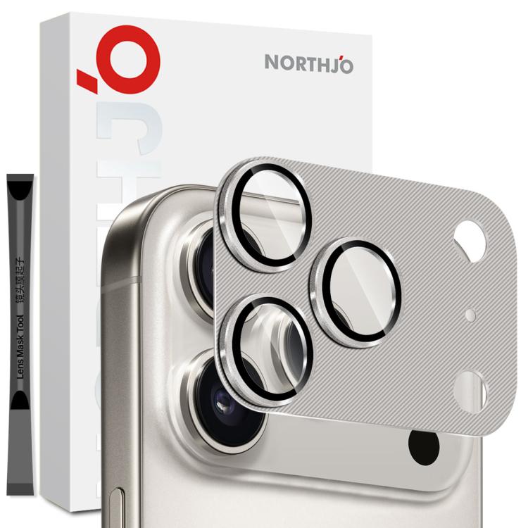 ฟิล์มกระจกนิรภัยป้องกันเลนส์กล้องลายเส้น CD NORTHJO สำหรับเลนส์หลัง iPhone 17 Pro Max, สำหรับ iPhone 17 Pro