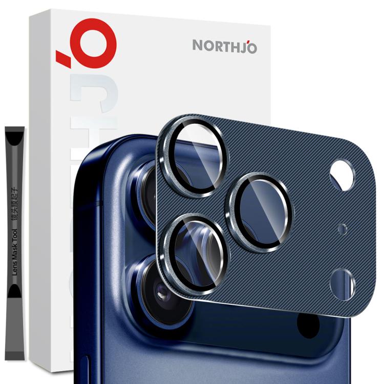 ฟิล์มกระจกนิรภัยป้องกันเลนส์กล้องลายเส้น CD NORTHJO สำหรับเลนส์หลัง iPhone 17 Pro Max, สำหรับ iPhone 17 Pro