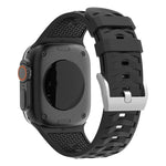 สายรัดนาฬิกาซิลิโคนสองสีลายยางรถยนต์ สำหรับ Apple Watch ขนาด 46 มม. / 49 มม. / 45 มม. / 44 มม., สำหรับ Apple Watch ขนาด 42 มม. / 41 มม. / 40 มม. / 38 มม.