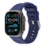 สายรัดนาฬิกาซิลิโคนสองสีลายยางรถยนต์ สำหรับ Apple Watch ขนาด 46 มม. / 49 มม. / 45 มม. / 44 มม., สำหรับ Apple Watch ขนาด 42 มม. / 41 มม. / 40 มม. / 38 มม.