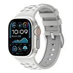 สายรัดนาฬิกาซิลิโคนสองสีลายยางรถยนต์ สำหรับ Apple Watch ขนาด 46 มม. / 49 มม. / 45 มม. / 44 มม., สำหรับ Apple Watch ขนาด 42 มม. / 41 มม. / 40 มม. / 38 มม.