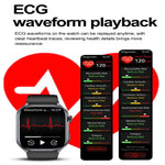 นาฬิกาอัจฉริยะหน้าจอสี 2.0 นิ้ว ET572 สายซิลิโคน รองรับการตรวจสุขภาพ / ECG
