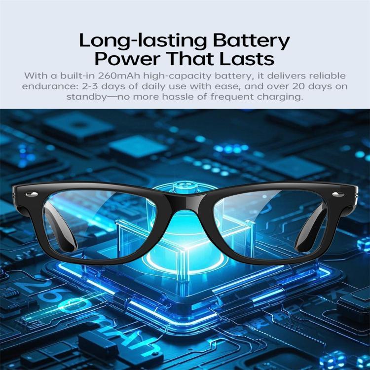 แว่นตาอัจฉริยะ W300 รองรับการตรวจจับรังสี UV / การแปลอัจฉริยะ AI / การโทร Bluetooth