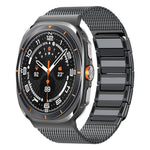 สายรัดนาฬิกาเหล็กกล้าไร้สนิมทอรูปตัว I แบบแม่เหล็ก สำหรับ Samsung Galaxy Watch Ultra 47mm / Ultra 2025
