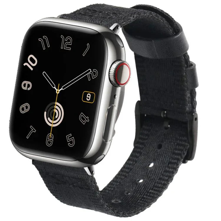 สายรัดนาฬิกาไนลอนทอผ้าแคนวาสหัวเข็มขัดปลดเร็ว สำหรับ Apple Watch ขนาด 46 มม. / 49 มม. / 45 มม. / 44 มม., สำหรับ Apple Watch ขนาด 42 มม. / 41 มม. / 40 มม. / 38 มม.