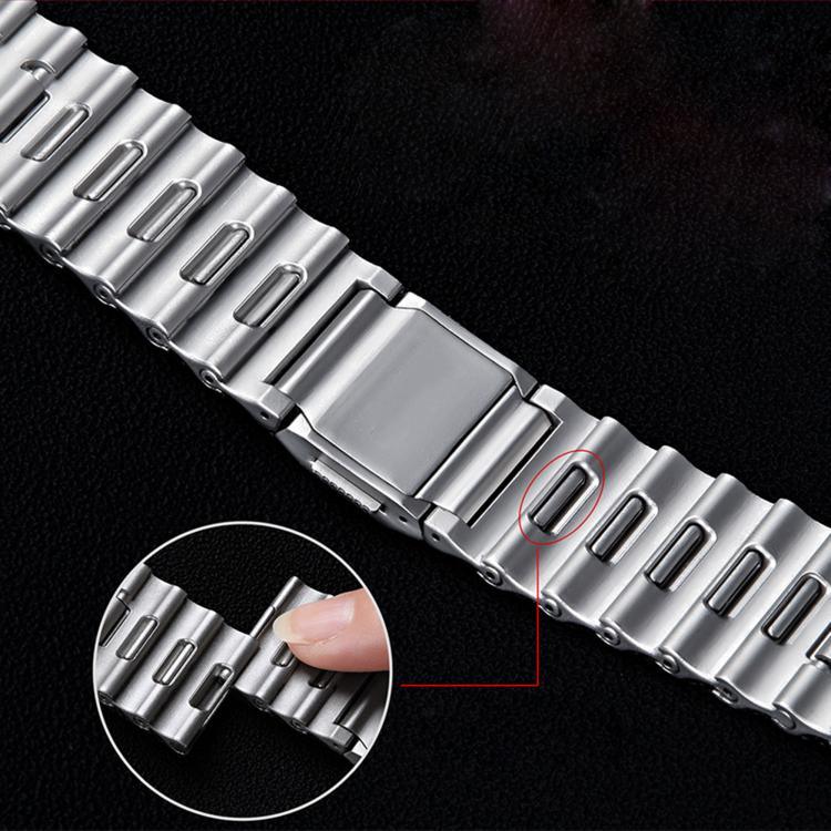 สายรัดนาฬิกาสแตนเลสสตีลหัวเข็มขัดแม่เหล็กลายคลื่นทะเล สำหรับ Apple Watch ขนาด 46 มม. / 49 มม. / 45 มม. / 44 มม.