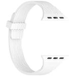 สายรัดนาฬิกาซิลิโคนแม่เหล็กลายไม้ลายเส้นน้ำขนาดเล็ก สำหรับ Apple Watch 46mm / 49mm / 45mm / 44mm, สำหรับ Apple Watch 42mm / 41mm / 40mm / 38mm