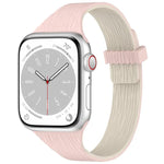สายรัดนาฬิกาซิลิโคนแม่เหล็กลายไม้ลายเส้นน้ำขนาดเล็ก สำหรับ Apple Watch 46mm / 49mm / 45mm / 44mm, สำหรับ Apple Watch 42mm / 41mm / 40mm / 38mm