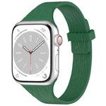สายรัดนาฬิกาซิลิโคนแม่เหล็กลายไม้ลายเส้นน้ำขนาดเล็ก สำหรับ Apple Watch 46mm / 49mm / 45mm / 44mm, สำหรับ Apple Watch 42mm / 41mm / 40mm / 38mm