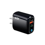 ที่ชาร์จ GaN 45W PD3.0 + QC3.0 รองรับโปรโตคอลเต็มรูปแบบสำหรับแล็ปท็อป / แท็บเล็ต, ปลั๊ก US, ปลั๊ก US