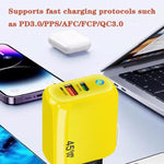 ที่ชาร์จ GaN 45W PD3.0 + QC3.0 รองรับโปรโตคอลเต็มรูปแบบสำหรับแล็ปท็อป / แท็บเล็ต, ปลั๊ก US, ปลั๊ก US