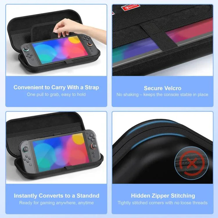 กระเป๋าเก็บเครื่องเล่นเกมหนัง PU สำหรับ Nintendo Switch 2