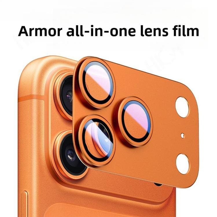 ฟิล์มป้องกันแหวนเลนส์โลหะ Kalebol Armor ครอบคลุมเต็มจอ สำหรับ iPhone 17 Pro Max, สำหรับ iPhone 17 Pro